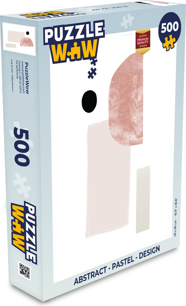 MuchoWow Puzzle 500 Teile Abstrakt - Pastell - Design - Denken - Spiel - Toy