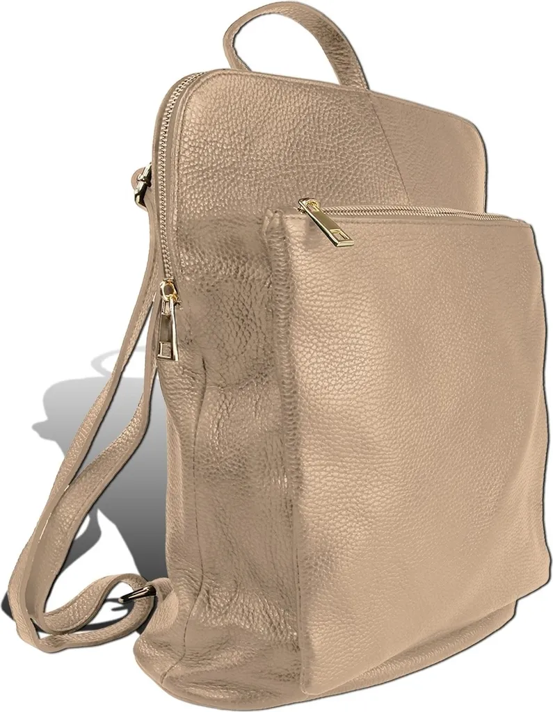 Zaino Professionale Toscanto D2ORTM103RN Pelle Taupe - Ufficio & City