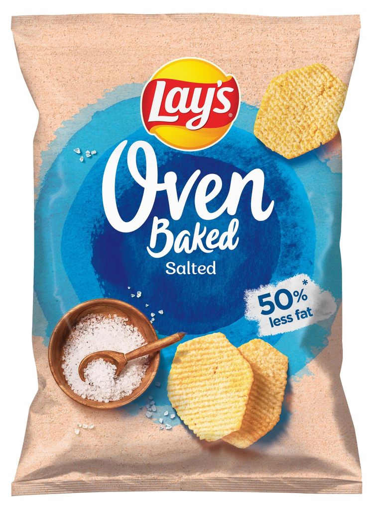 Chipsy Lay's Oven Baked o smaku solonym 110 g Zdjęcie produktu 