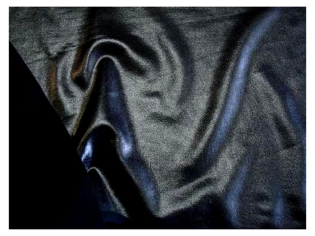 schwarzer Elasthanstoff mit Metallic-Effekt und 10% Elasthan für Bademode, Sportbekleidung und Tanzsport