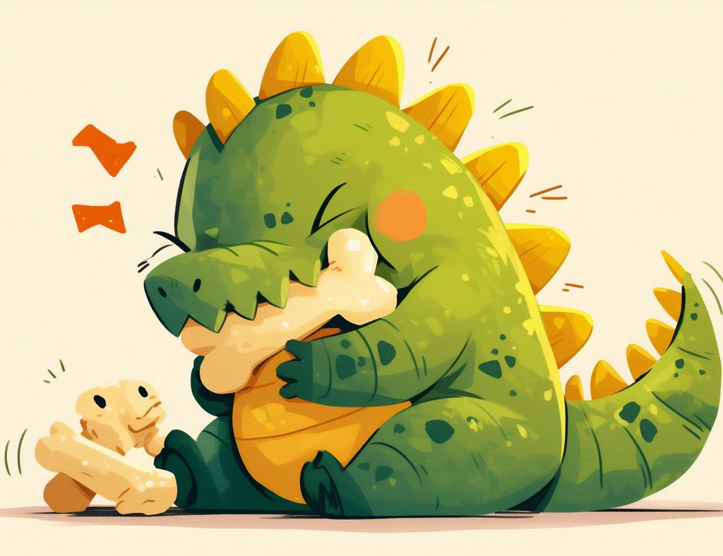 Plakat 65x50cm Niedlicher Dinosaurier