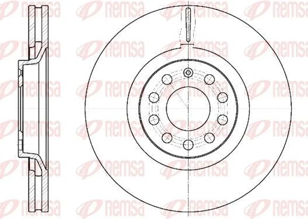 Disque de frein REMSA 6730.10 : stop aux vibrations Audi A4 A6 A8 Exeo