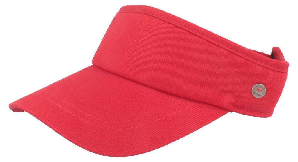Visiera sportiva Balke con chiusura in velcro, rossa, Immagine del prodotto 