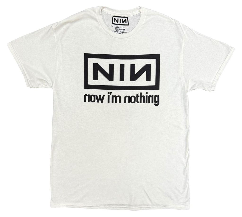 Nine Inch Nails - "Now I ́m Nothing" T-Shirt für Herren/Damen Uni RO15791 (XL) (Weiß)