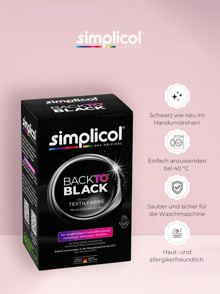 Simplicol Obnovující a osvěžující barva Back to Black 400g Obrázek produktu 9