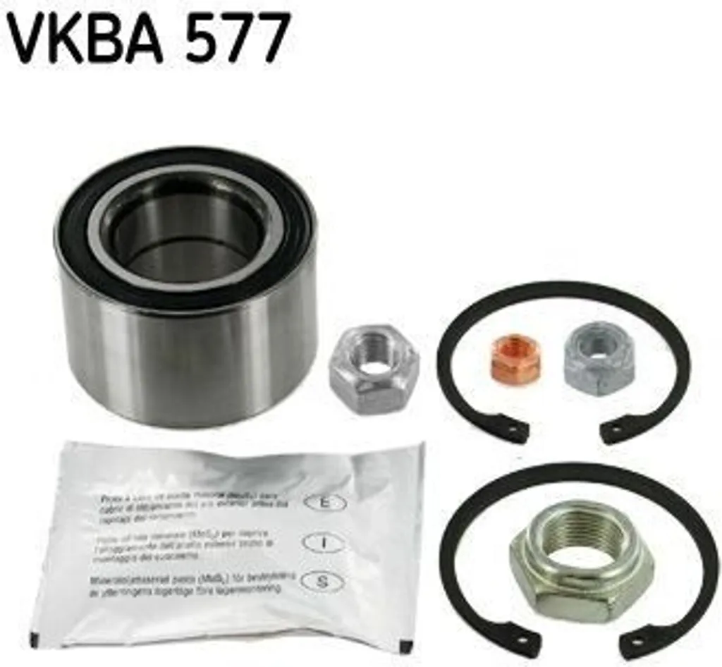 SKF VKBA 577 Jeu de Roulement de Roue OE 871 498 625 A pour Polo 80 86C