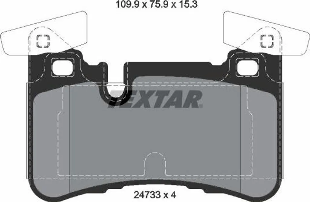 Plaquettes de frein TEXTAR 2473301 haute performance pour CLS et Classe E
