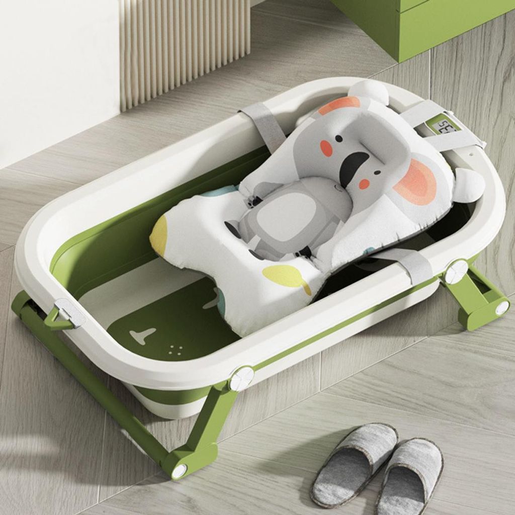 Faltbare Badewanne Baby mit Rutschfester Matte und Produktbild 