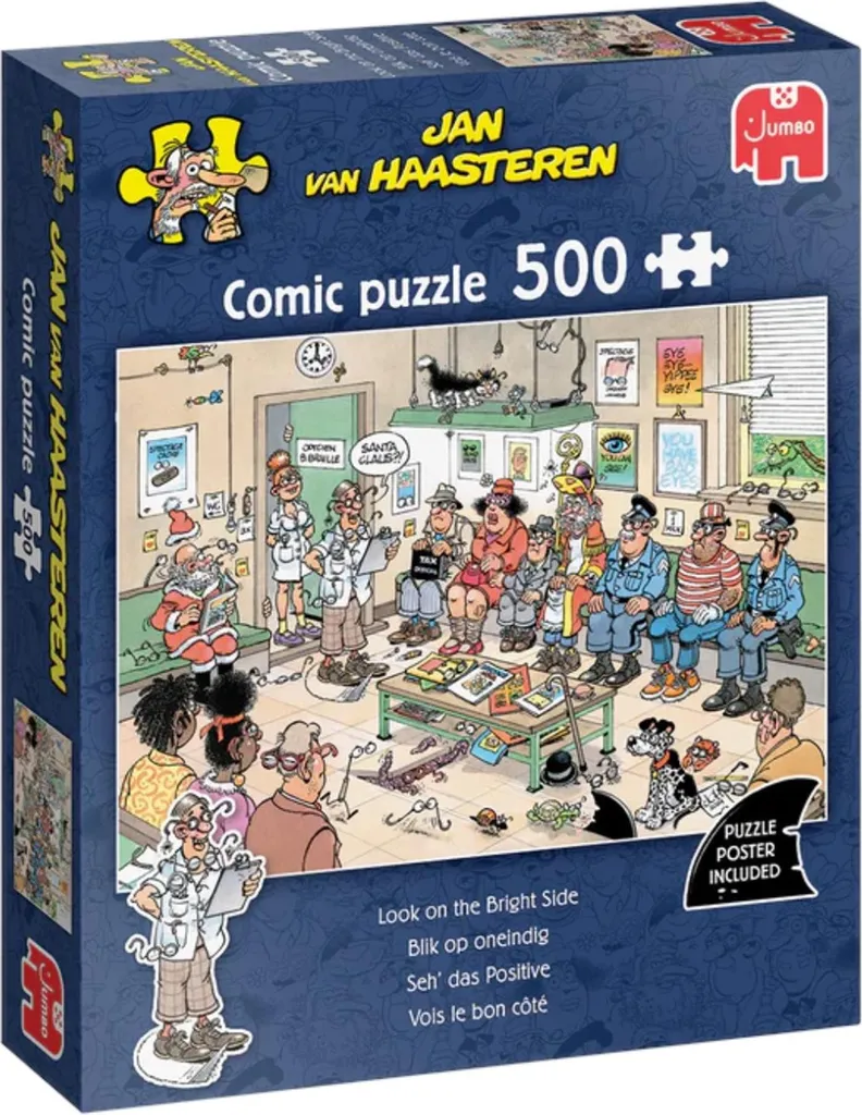 Puzzle 500 pièces Jan van Haasteren : détendez-vous avec Voir le positif