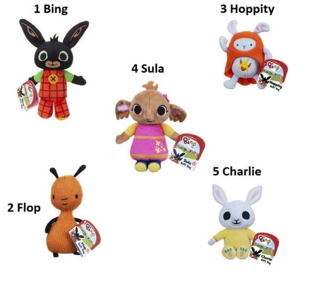Bing Flop And Hoppity Plush Asst. Obrázok produktu 