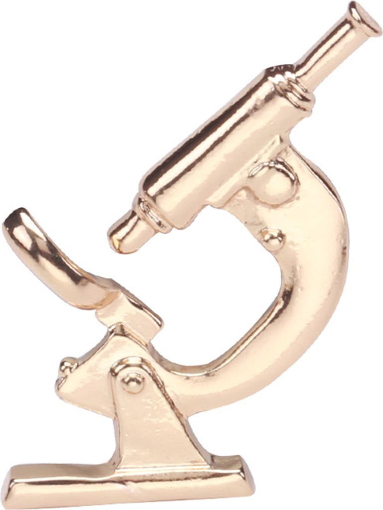 Kreative Legierung Mikroskop Form Brosche Glänzende Oberfläche Frauen Pin Anzug Revers Schal Schal Abzeichen Geschenk Mantel Kleidung Zubehör