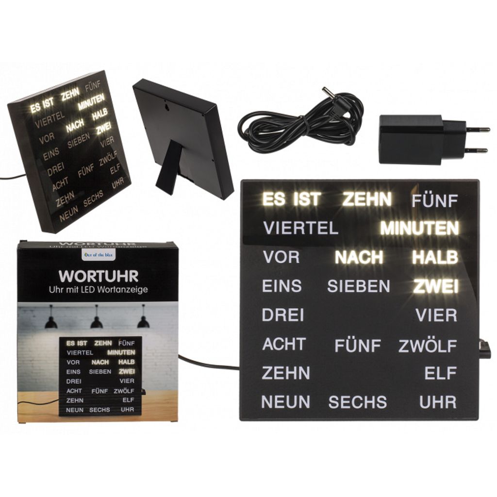 Out of the Blue Uhr mit deutscher Wort-Anzeige Produktbild 