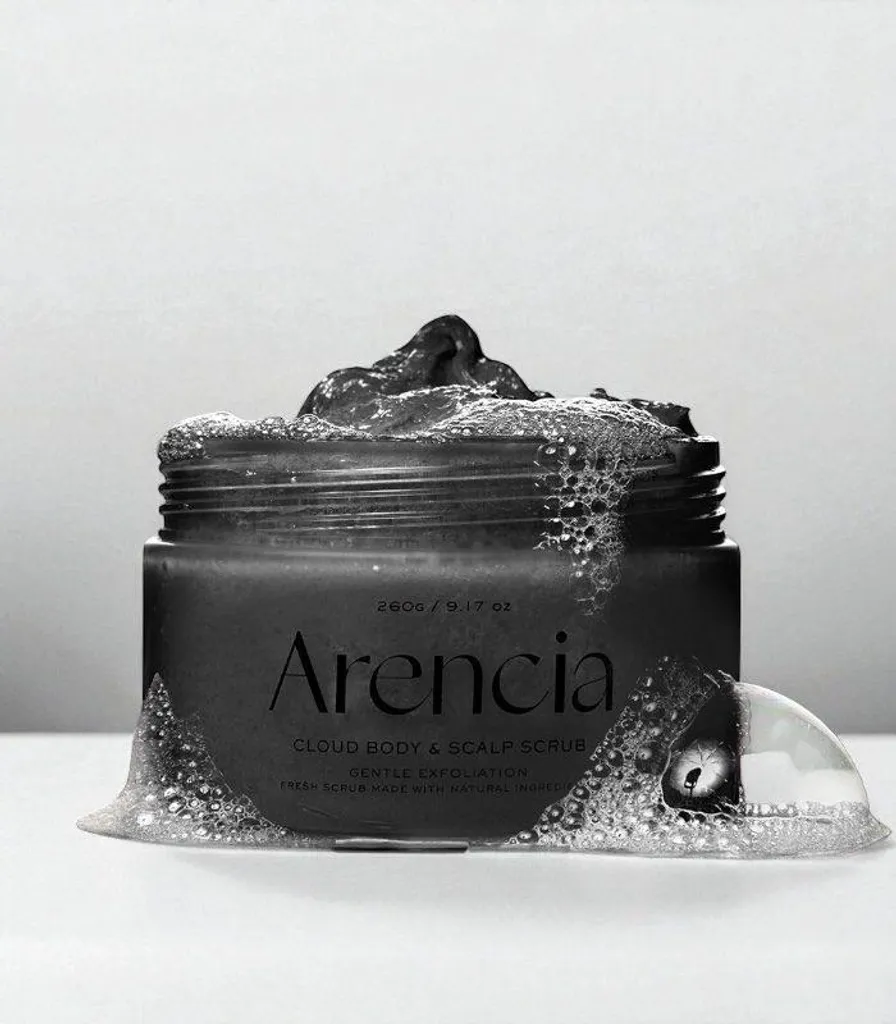 Arencia Scrub Nuvola Fresca Tè Nero e Yuzu 260g - Esfoliante Corpo