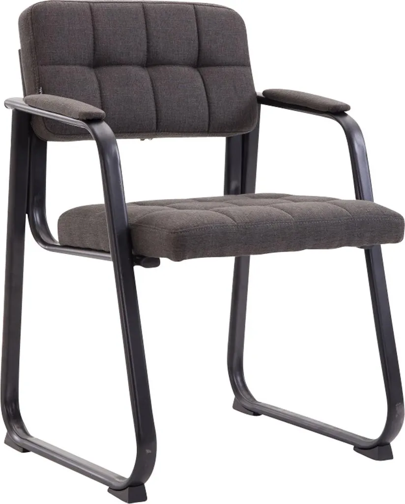 Poltrona Conferenza CLP Canada B Design Moderno Tessuto Grigio