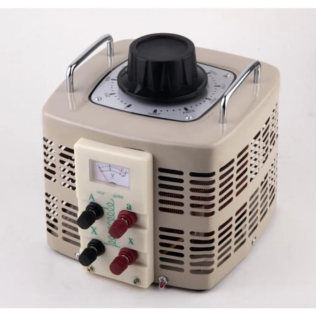 Transformateur de Tension Variable CA 0-250V 20A avec Boîtier en Acier
