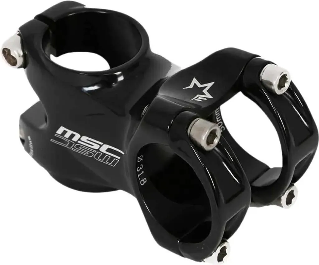 Potence MSC Noire 90 mm Inclinaison 7° - Rigidité et Design Épuré