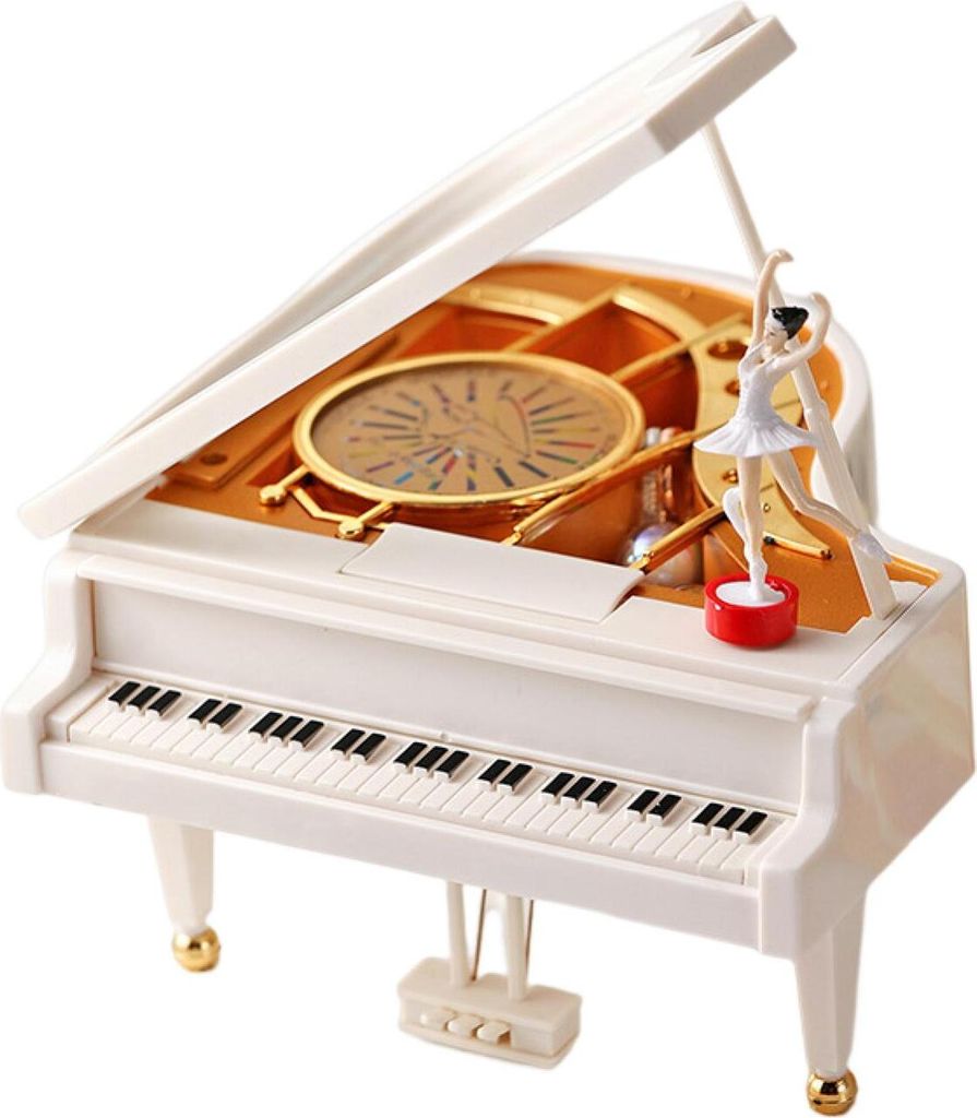 Music Box attraktive dekorative Boutique Orament Birthday Gift Klassische Ballerina Dancing Girl Klavier Musikly Schmuckschachtel für Schminktisch-A