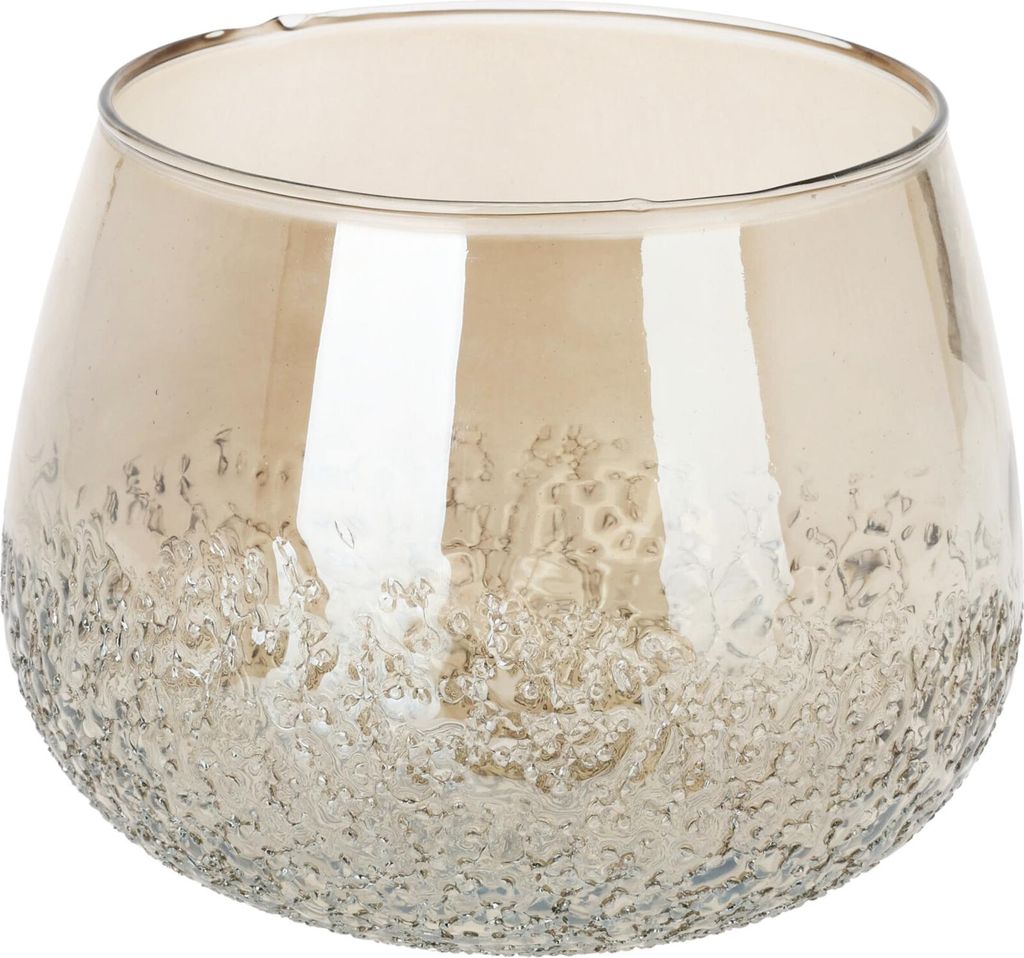 Svícen GoldenGlow 19,5 x 15 cm - skleněný, zlatý lesk, Obrázek produktu 
