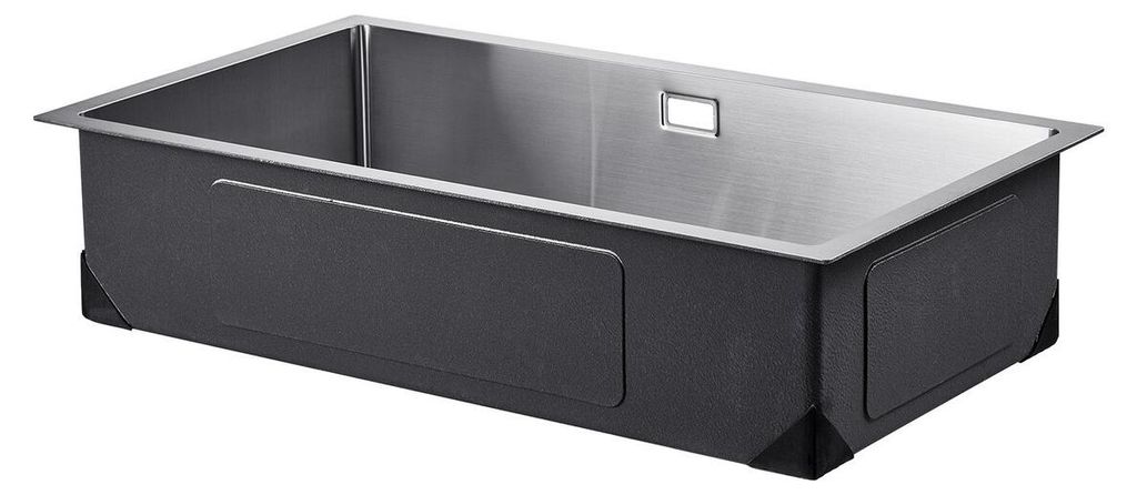 76cm Kitchen Sink Undermount Single Bowl Drop-In Basin Stainless Steel Bar