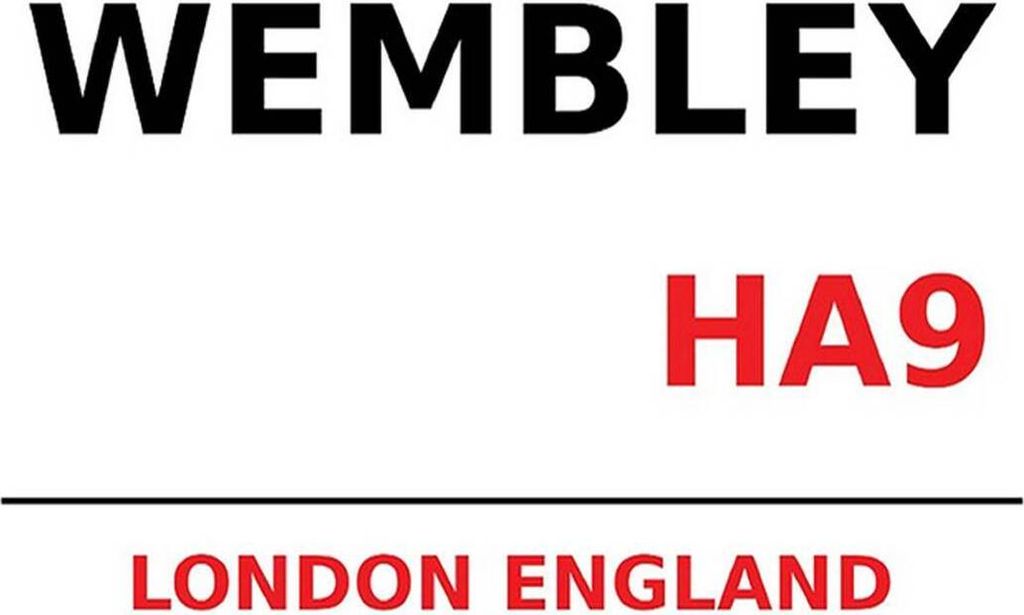 vianmo Holzschild 30x40 cm London England Wembley HA9