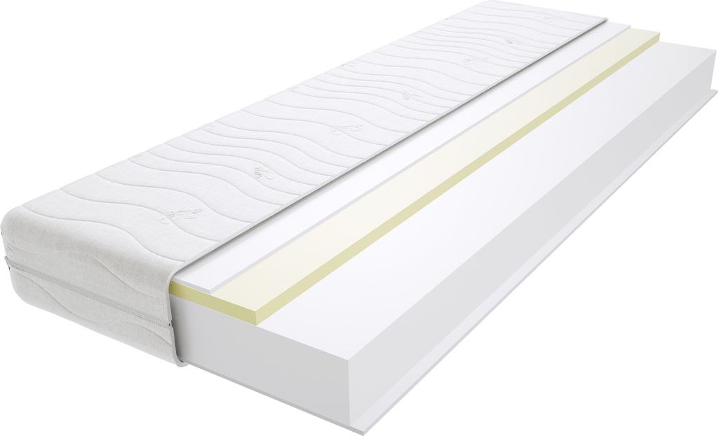 Schaumstoff Matratze 180x220 cm Doppelmatratze, H3 Mittelfest Komfortschaummatratze 17 cm Hoch Visco Memory mit Klimafaser, Hypoallergen, HR-Schaum...