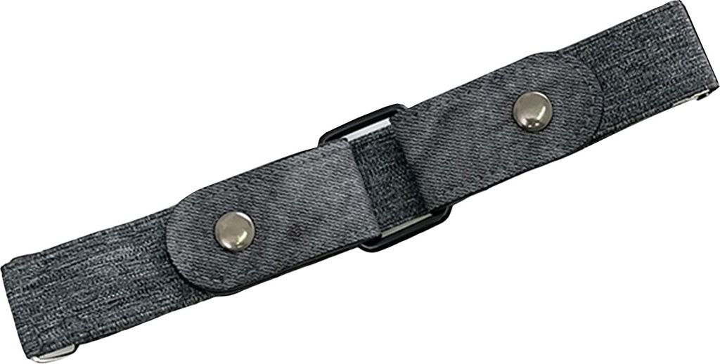 Verstellbarer, unsichtbarer, einfarbiger Knopfverschluss, Uni-Gürtel ohne Schnalle, dehnbarer Jeans-Gürtel, Kostümzubehör