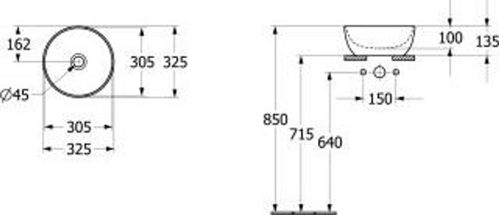 Villeroy & Boch 438932R7 Aufsatzwaschbecken Artis 438932 325x