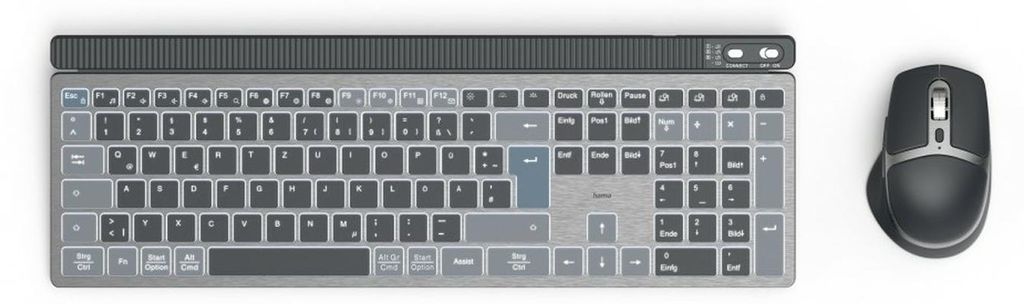 Hama Ensemble clavier-souris multi-appareils WKM-750 sans Image du produit 