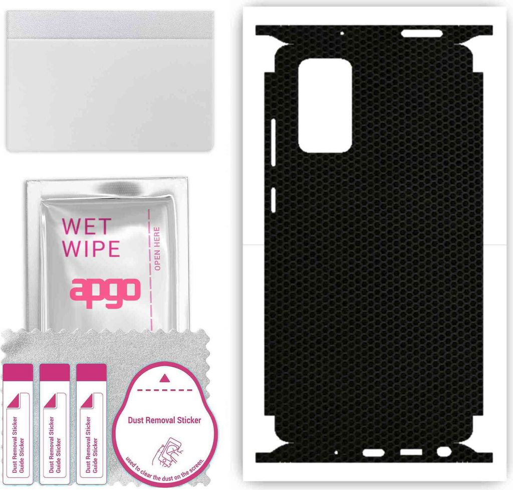 apgo Rückseite + Seiten Schutzfolie, Skin, kompatibel mit Samsung Galaxy Note 20, Hinten Displayschutzfolie aus Vinylfolie, kratzfest, einfache Mo...