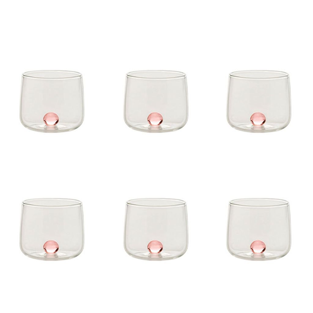 ZAFFERANO Bilia Junior 6 Gläser Rosa