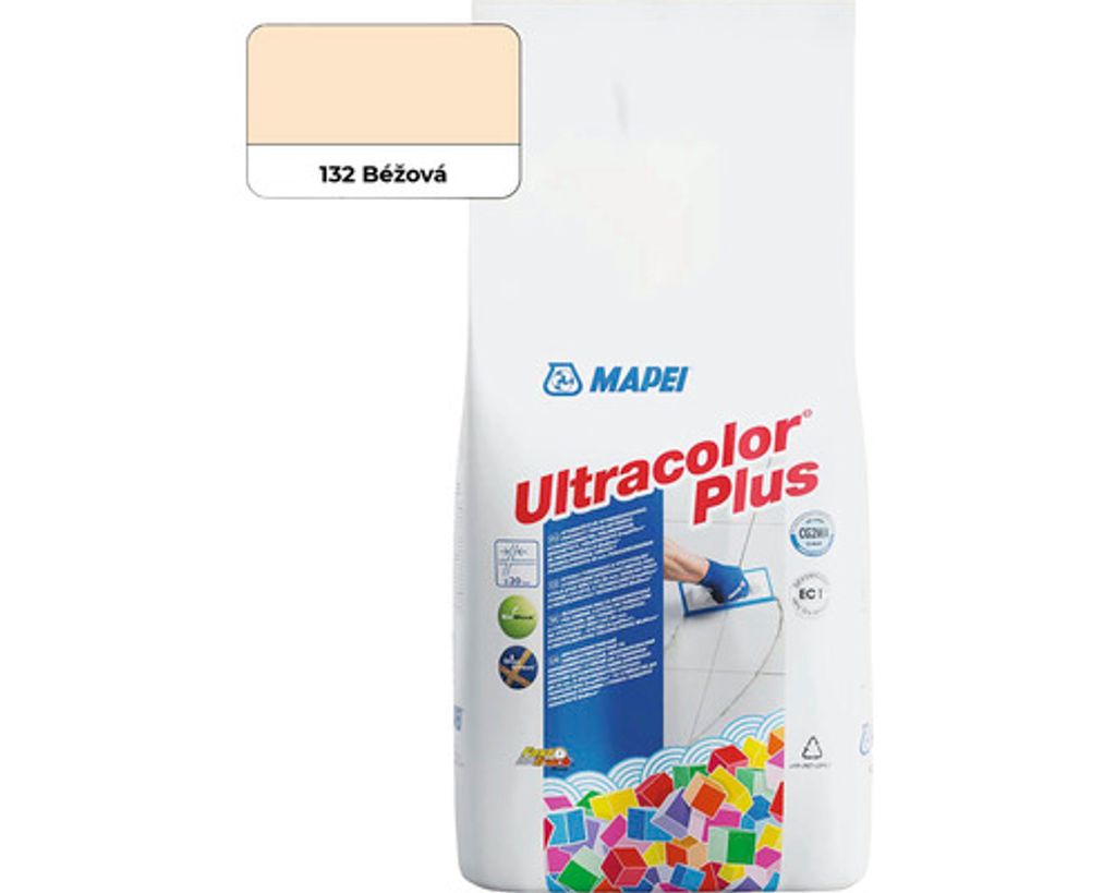 Fugenmörtel Mapei Ultracolor Plus 132, beige, 2 kg Produktbild 