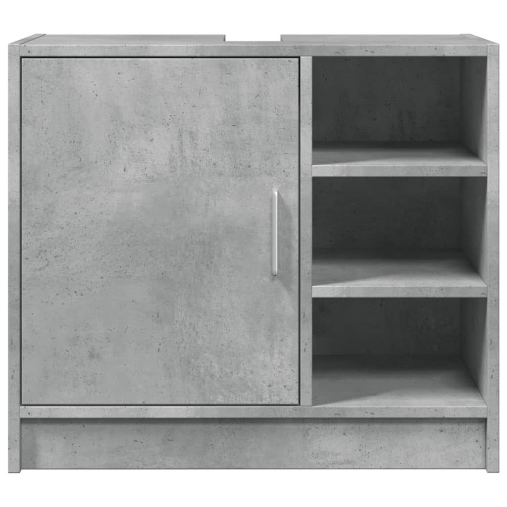 vidaXL Waschbeckenunterschrank Betongrau 63x29x55 cm Produktbild 6