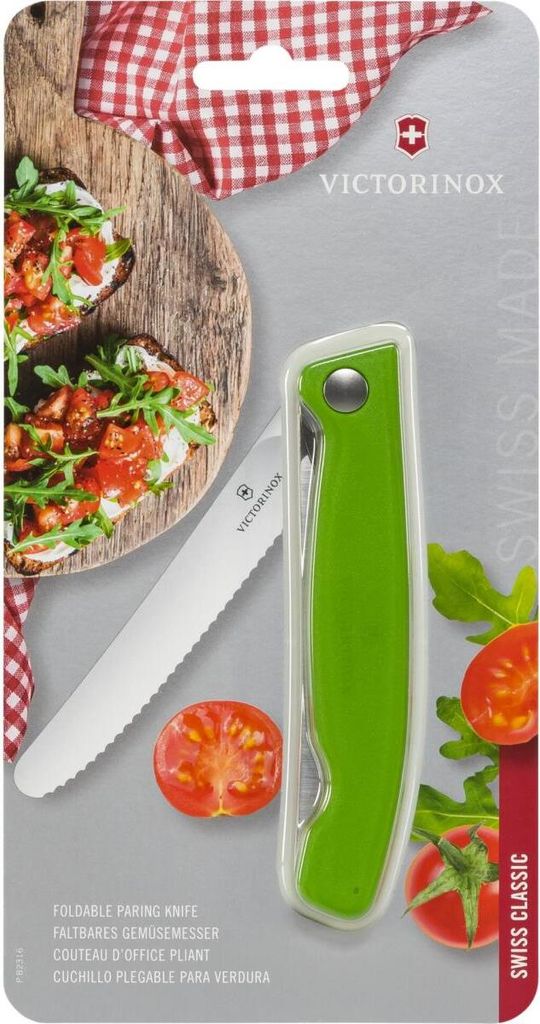 Victorinox Swiss Classic faltbares Gemüsemesser grün Produktbild 