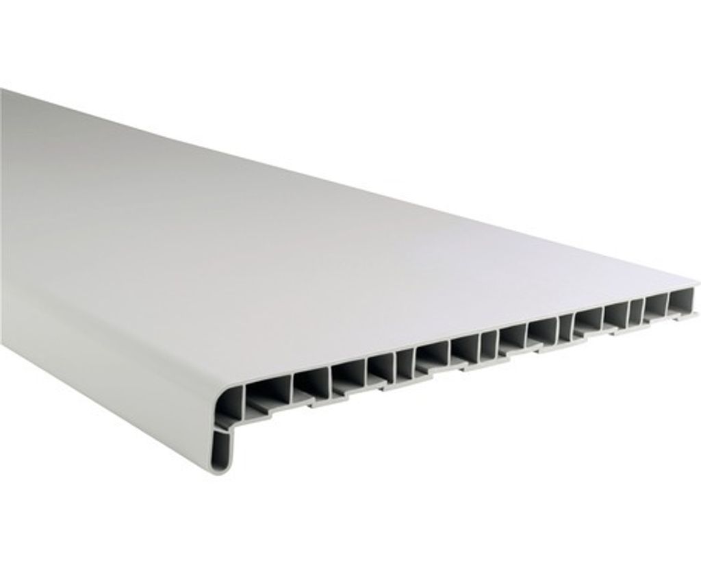 Parapet plastový 250 x 4000 mm, bílý Obrázek produktu 