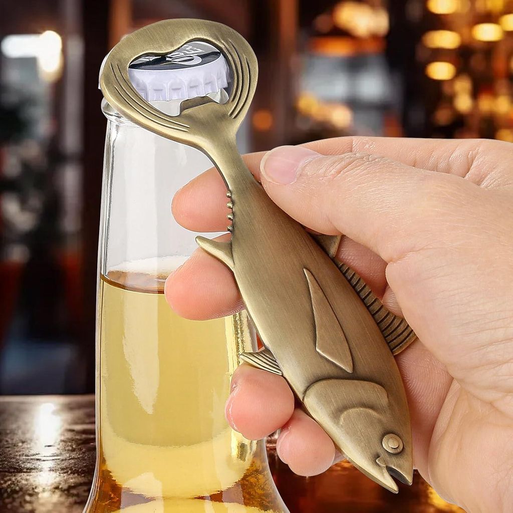 Flaschenöffner in Fischform - Perfektes Geschenk für Väter - 1 Stück