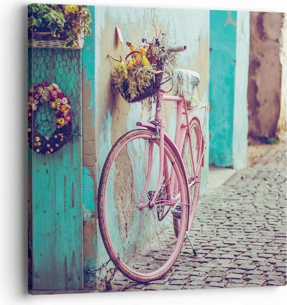 Bild auf Leinwand - Leinwandbild - Einteilig - Rosa Fahrrad Produktbild 
