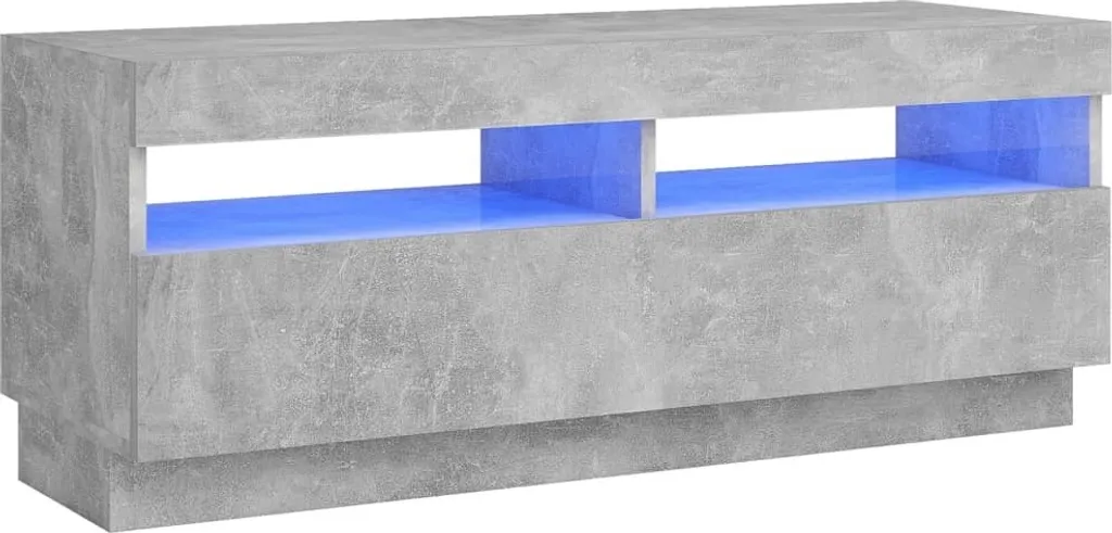 Mobile TV LED Grigio Cemento 100x35x40 cm - Design Moderno e Robusto