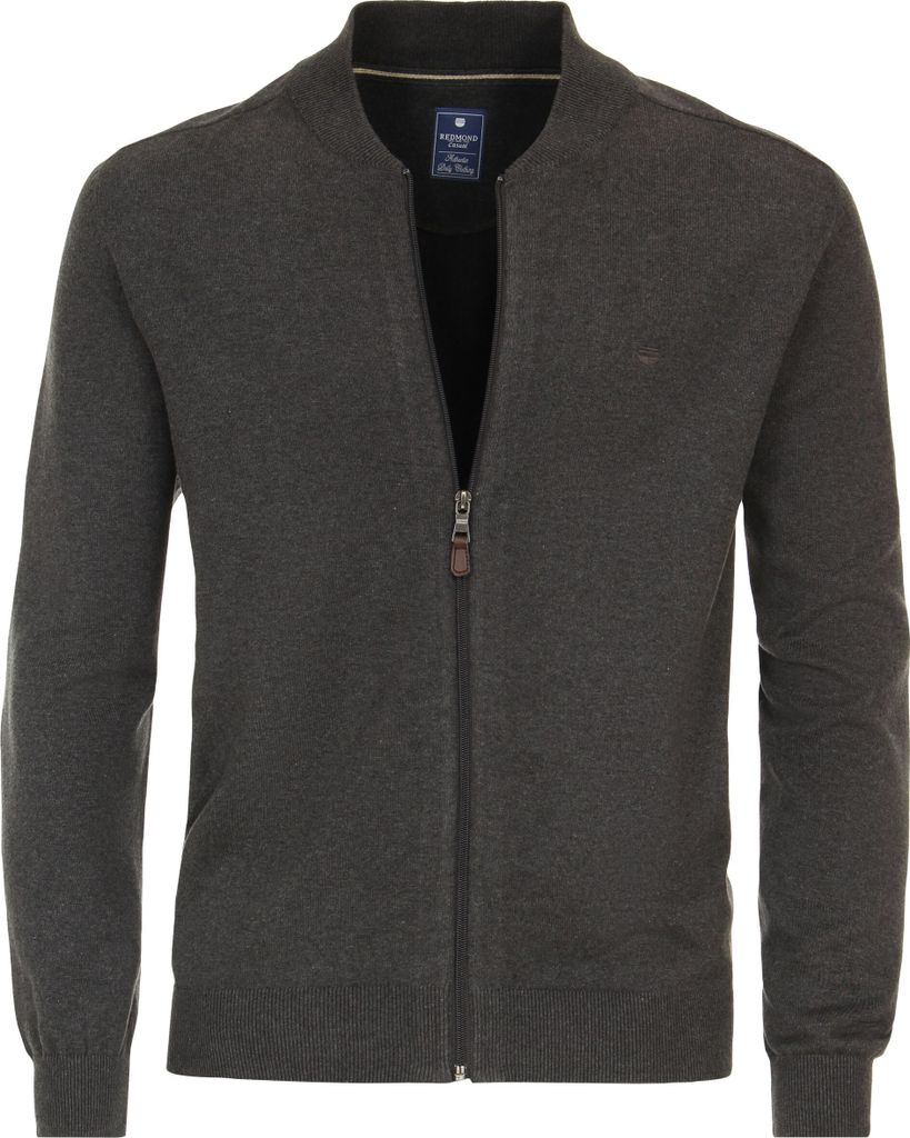REDMOND Casual Herren Strickjacke Langarm College Produktbild 