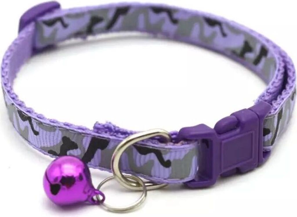 Hundehalsband Camuflage 1,5 x 25-40 cm Lila