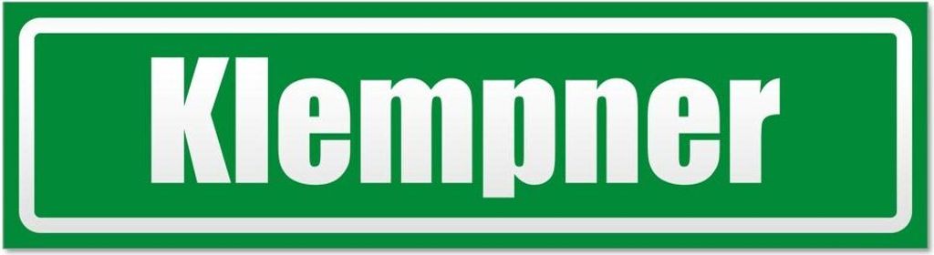 Kiwistar Klempner invertiert Magnetschild Schild magnetisch - 45cm Grün - Magnetfolie für Auto PKW Kfz