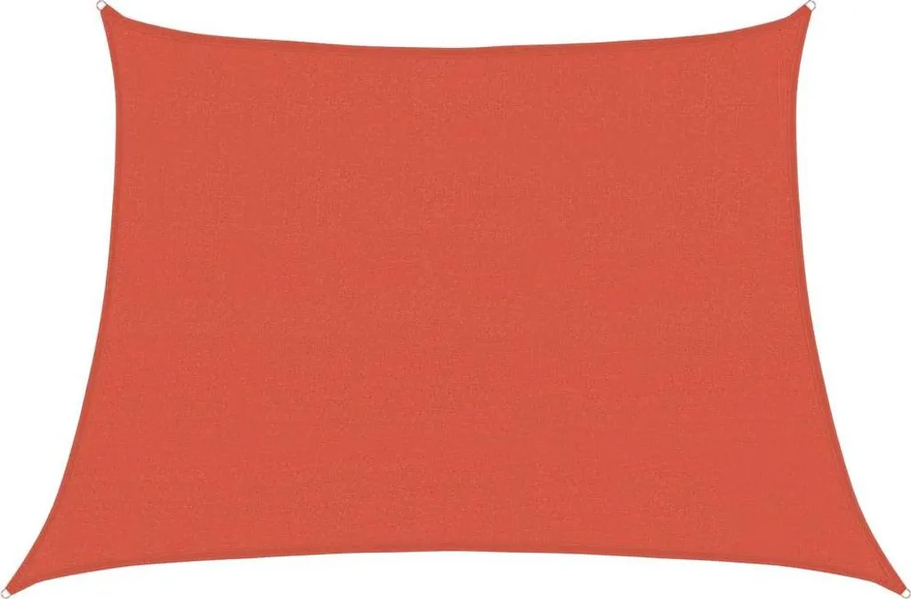 Tenda da sole 160 g/m² forma trapezoidale Rosso terracotta 4/5x3 m HDPE
