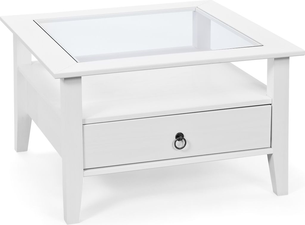 Inter Link Couchtisch PROVENCE 1 Weiß Massivholz Produktbild 