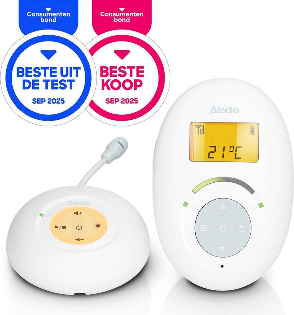 Alecto DBX120 - DECT Babyphone mit Full ECO-Modus und Produktbild 