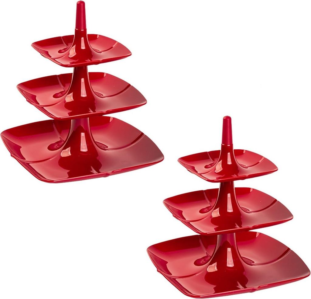 Gariella 2 x 3 Stöckige Etagere Rot