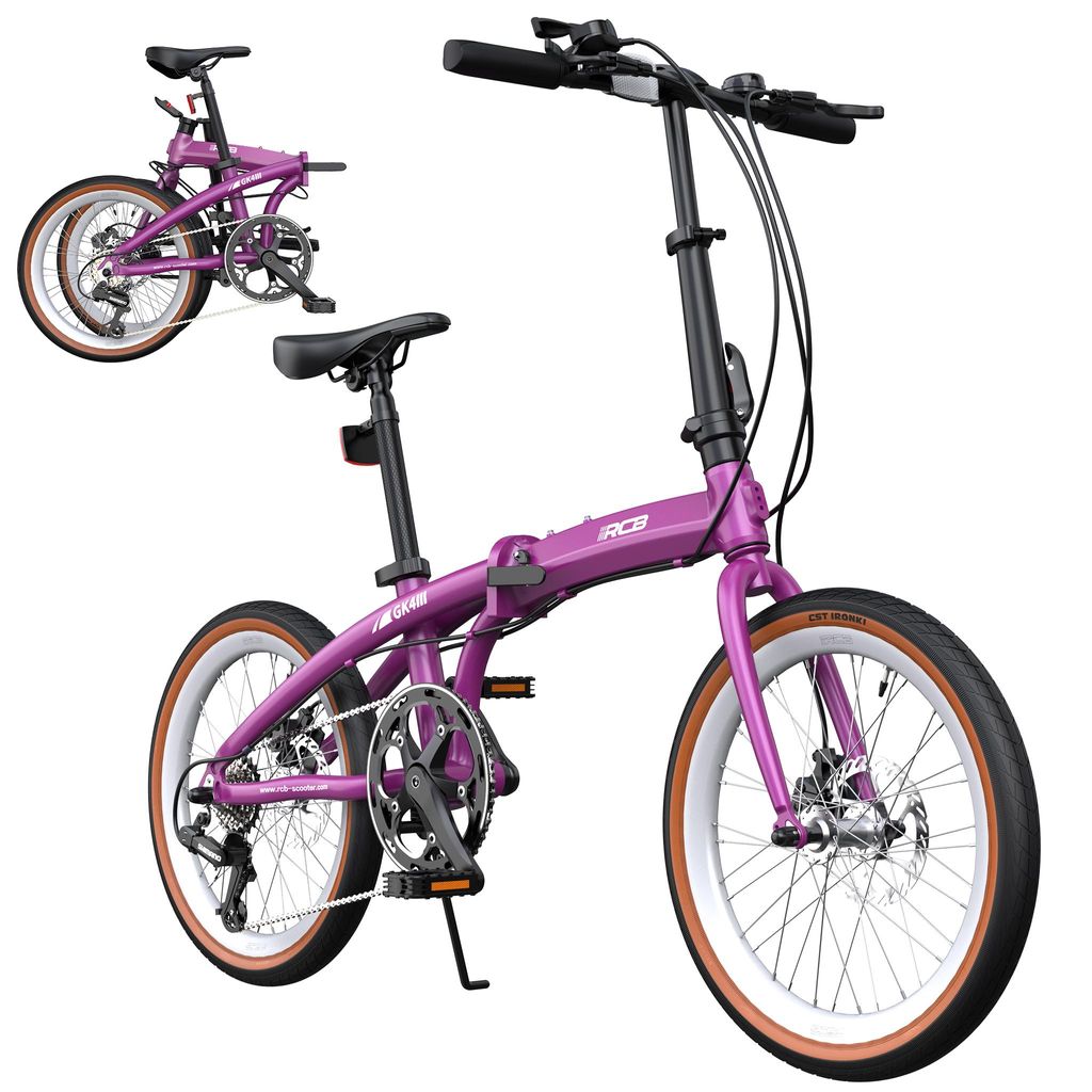 RCB GK4 Faltbares Fahrrad  20 Zoll – Aluminiumrahmen, Produktbild 