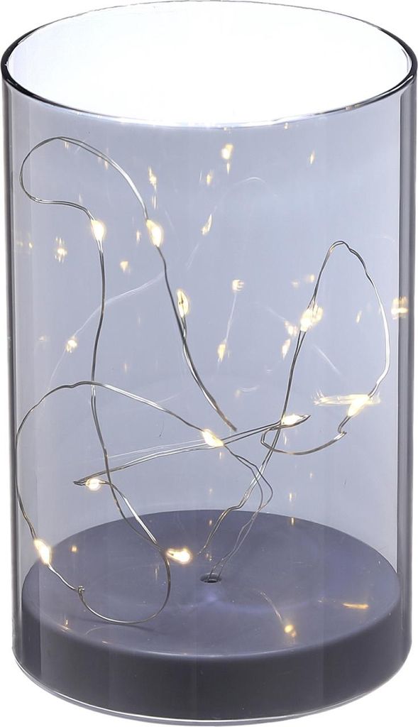 LED Lichterglas 9x15cm Lichterkette Timerfunktion Produktbild 
