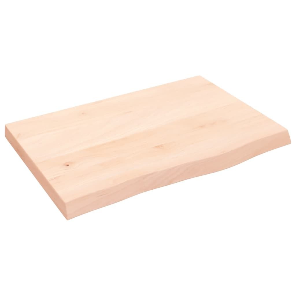 vidaXL Wandregal 60x40x(2-4) cm Massivholz Eiche Unbehandelt