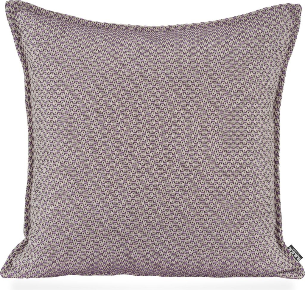 H.O.C.K. Linocea Outdoor Kissen 45x45cm lila mit Biese col. 404520