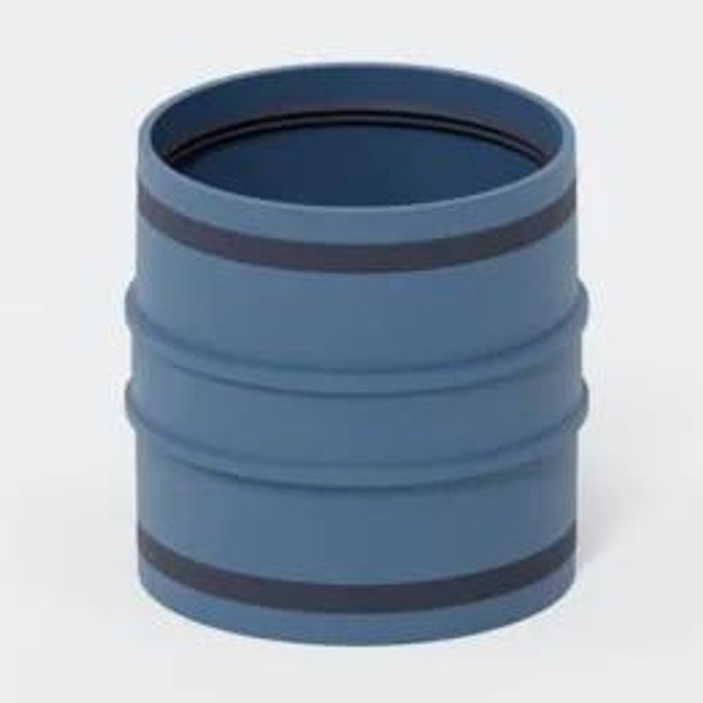 Poloplast Doppelmuffe, DN160, POLO-KAL XS, PP-MD, Ø160mm, blau, 1 Stk.