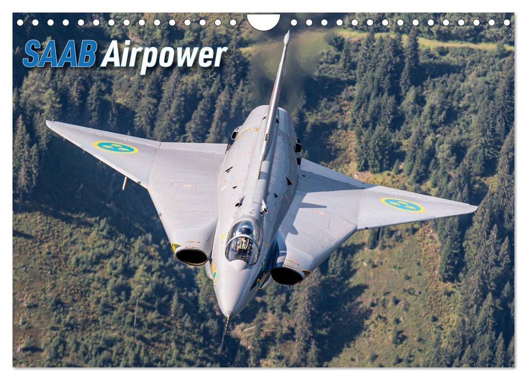 Saab Airpower (Wandkalender 2027 DIN A4 quer), CALVENDO Monatskalender